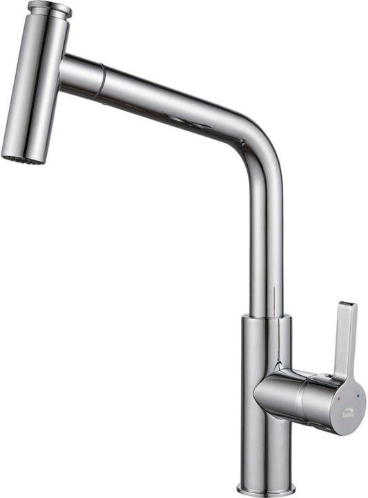 Laveo Avila køkkenarmatur med udtrækkelig tud i krom