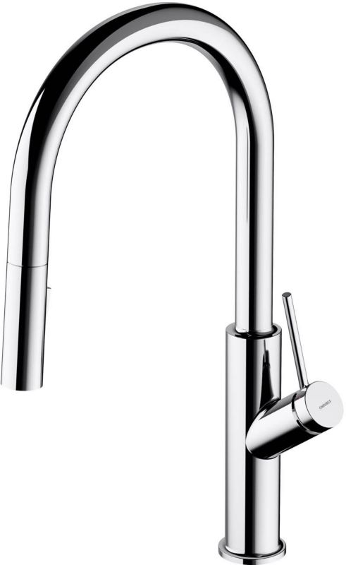 Omnires Tipton TI55CR krom køkkenarmatur med udtrækkelig tud