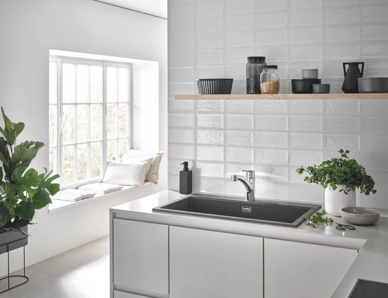 Start OHM køkkenarmatur med udtrækkelig tud i krom