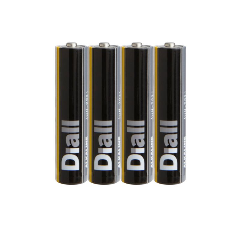 Diall AAA alkalinebatterier 4 stk.