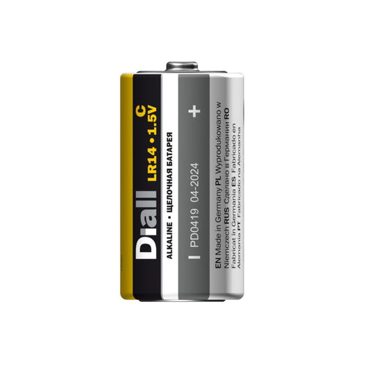 Diall C alkalinebatterier, 2 stk.