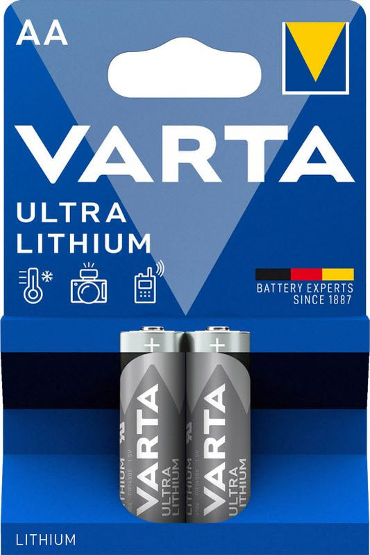 VARTA Ultra Lithium AA-batterier 2 stk.