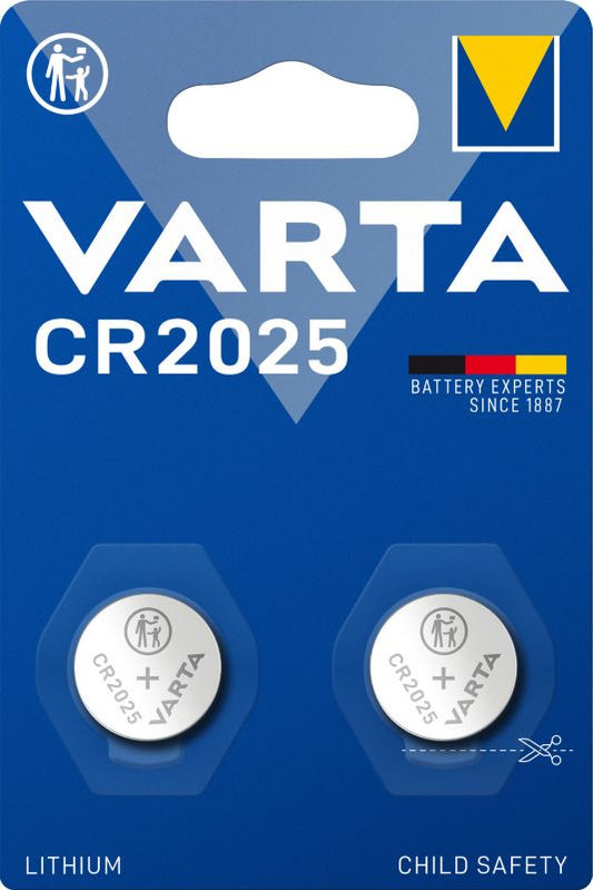 VARTA CR2025 knapcellebatterier, 2 stk.