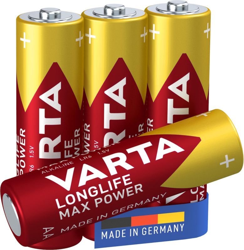 VARTA Longlife Max Power AA-batterier, 4 stk.
