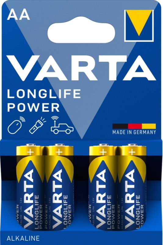 VARTA Longlife Power AA-batterier, 4 stk.