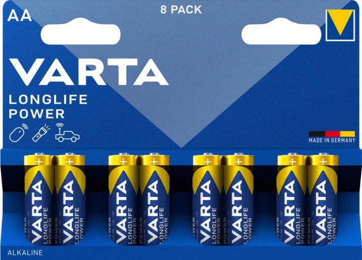 VARTA Longlife Power AA-batterier, 8 stk.