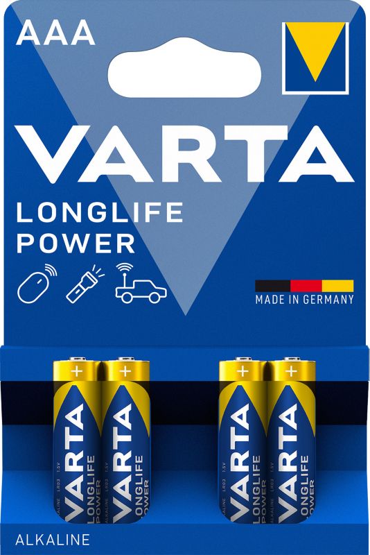 VARTA Longlife Power AAA batterier 4 stk.
