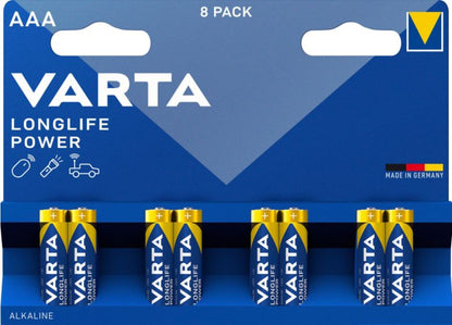 VARTA Longlife Power AAA-batterier, 8 stk.