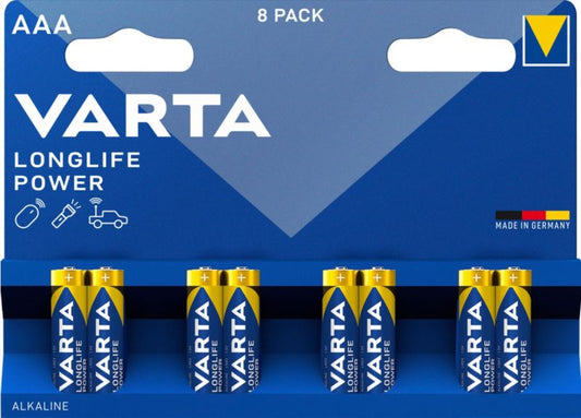 VARTA Longlife Power AAA-batterier, 8 stk.