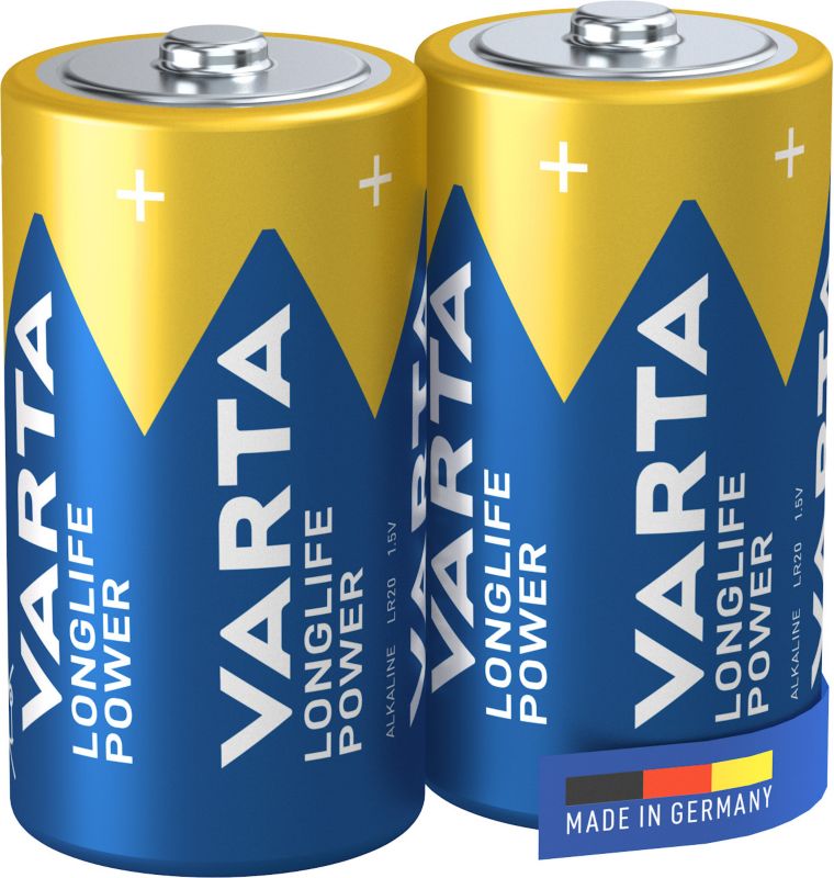 VARTA Longlife Power C alkalinebatterier, 2 stk.