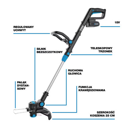 Batteridrevet Græstrimmer 18 V 25 cm MCI1198GGT