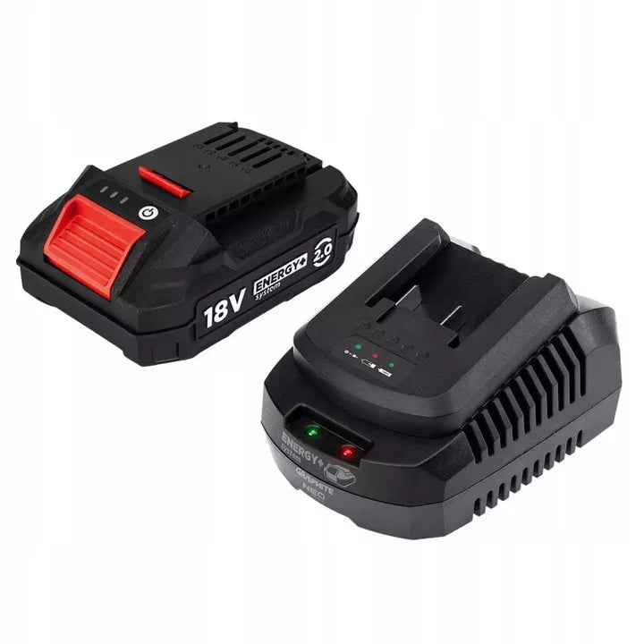Batteridrevet Græstrimmer 18V 28 cm med 2 Ah Batteri og Oplader 58GE112