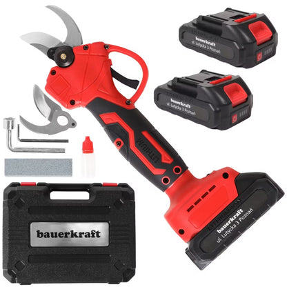 Batteridrevet Grensaks 30 mm Rød med 2 Batterier