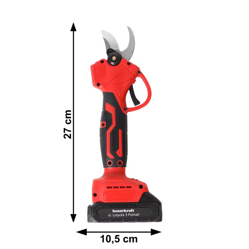 Batteridrevet Grensaks 30 mm Rød med 2 Batterier