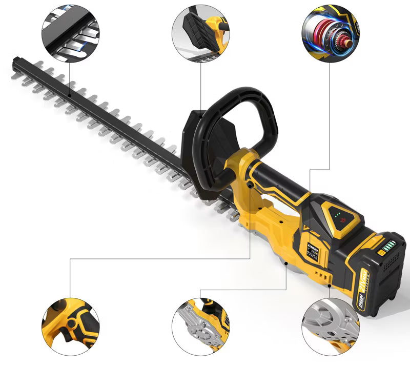 Batteridrevet Hækkeklipper 50 cm 21V 4Ah LLJ50