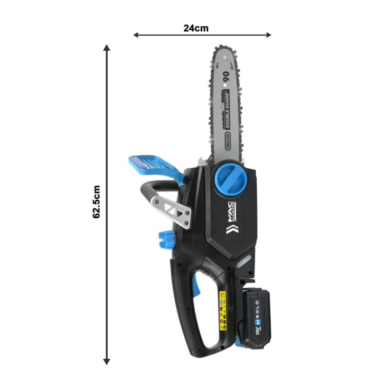 Batteridrevet Kædesav 18 V 5,0 Ah 25 cm | 5059340370231