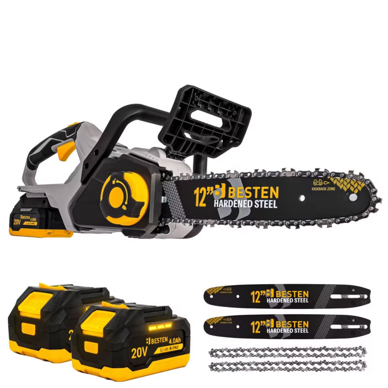 Batteridrevet Kædesav B-PRO 30 cm med 2x 4,0Ah Batterier BE0002893