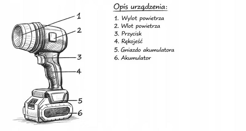Batteridrevet Løvblæser 21V Turbo 230 km/t | 5900804154617