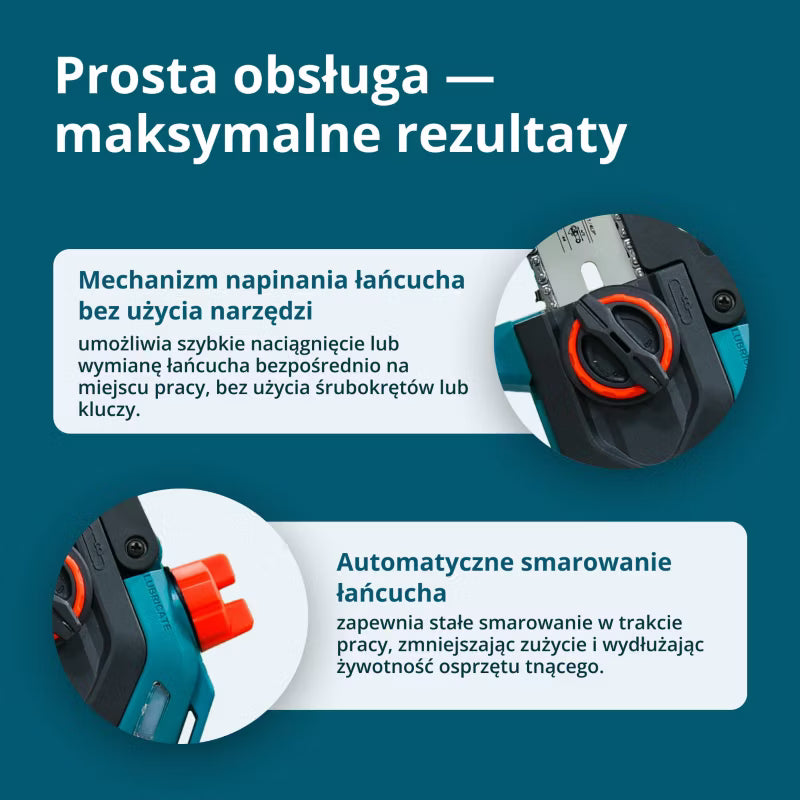 Batteridrevet Minikædesav 20 cm 20V KS MCS20V-8 Case PLUS