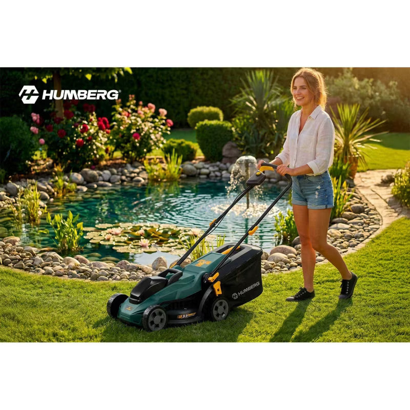 Batteridrevet Plæneklipper 33 cm Grøn HM-611