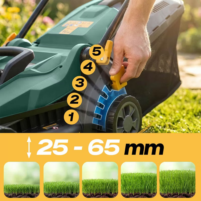 Batteridrevet Plæneklipper 33 cm Grøn HM-611