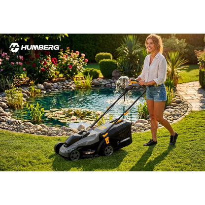 Batteridrevet Plæneklipper HM-611 33 cm Grå