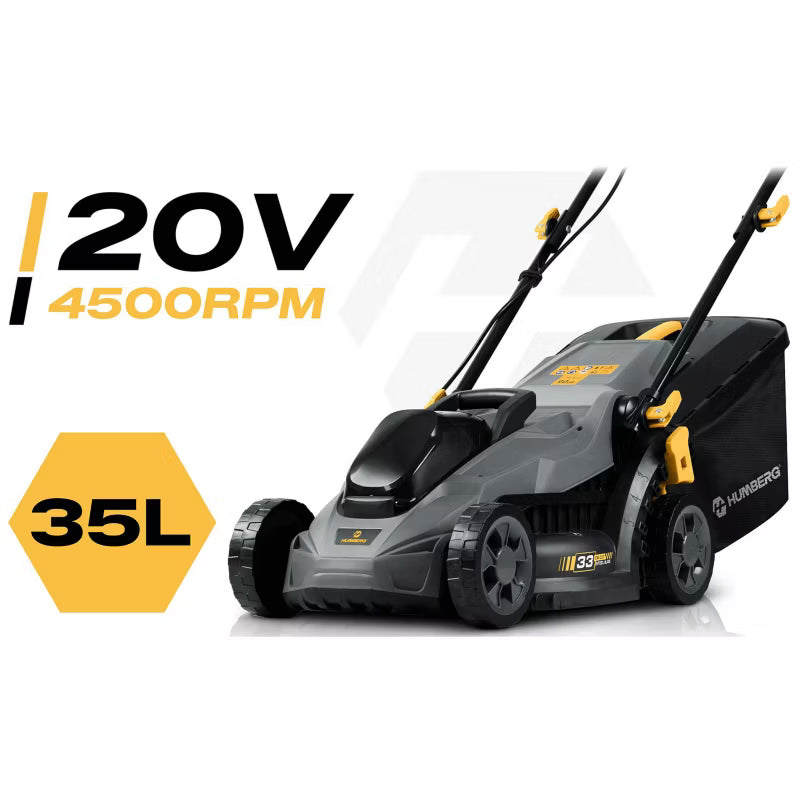 Batteridrevet Plæneklipper HM-611 33 cm Grå