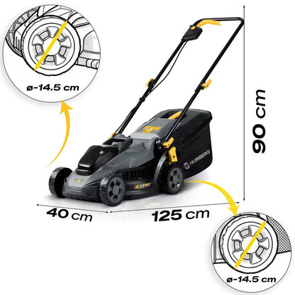 Batteridrevet Plæneklipper HM-611 33 cm Grå