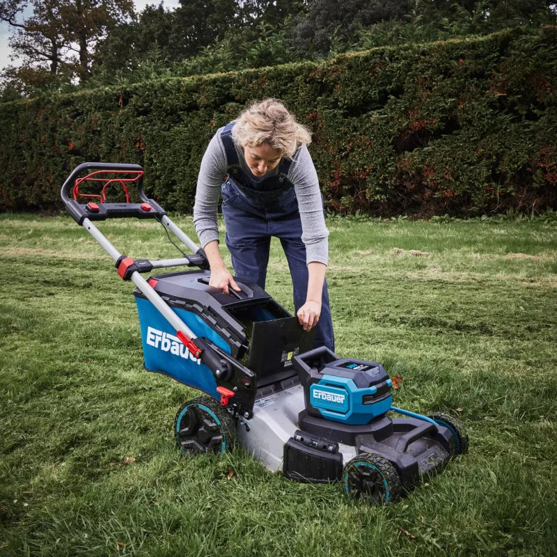 Batteridrevet Plæneklipper med Selvtræk 46 cm 36V ERT1043GLM