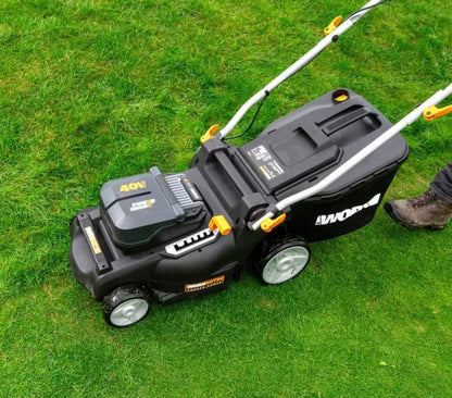 Batteridrevet Plæneklipper WG737E 37 cm 40V