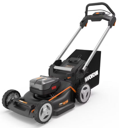 Batteridrevet Plæneklipper WG748E 46 cm 40V 2x4Ah