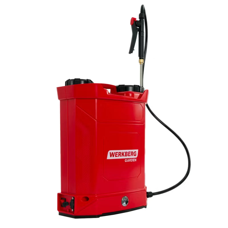 Batteridrevet Rygsprøjte 16 Liter med Teleskoplanse