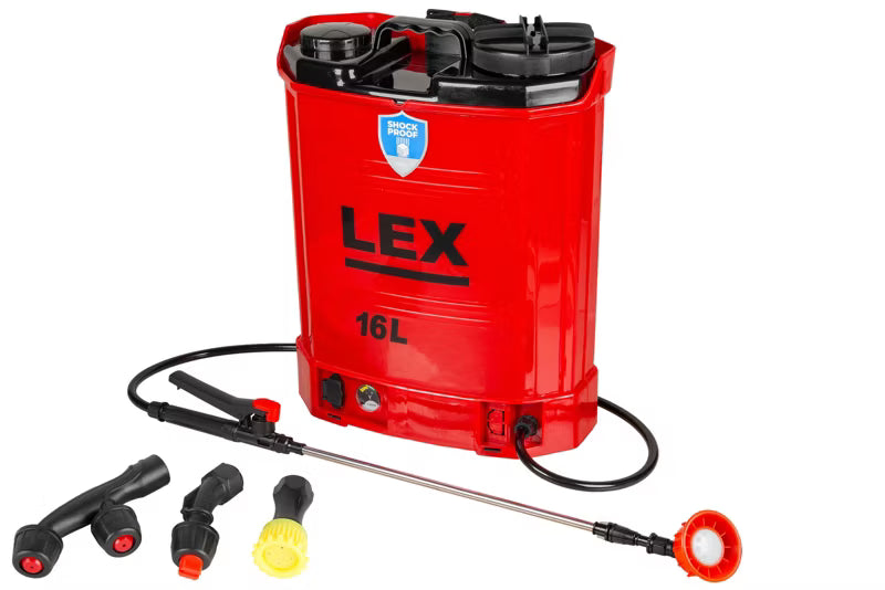 Batteridrevet Rygsprøjte 16 Liter 12V