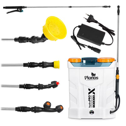 Batteridrevet Rygsprøjte 16 Liter Hvid