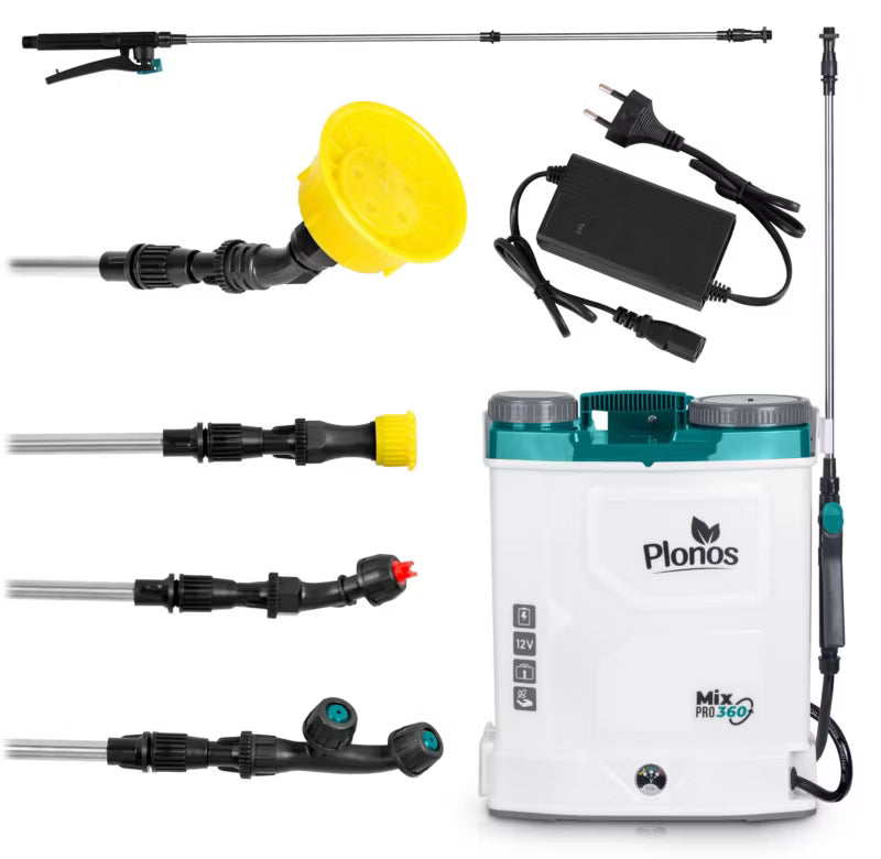 Batteridrevet Rygsprøjte 16 Liter Hvid