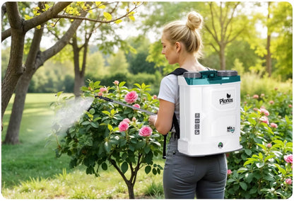 Batteridrevet Rygsprøjte 16 Liter Hvid