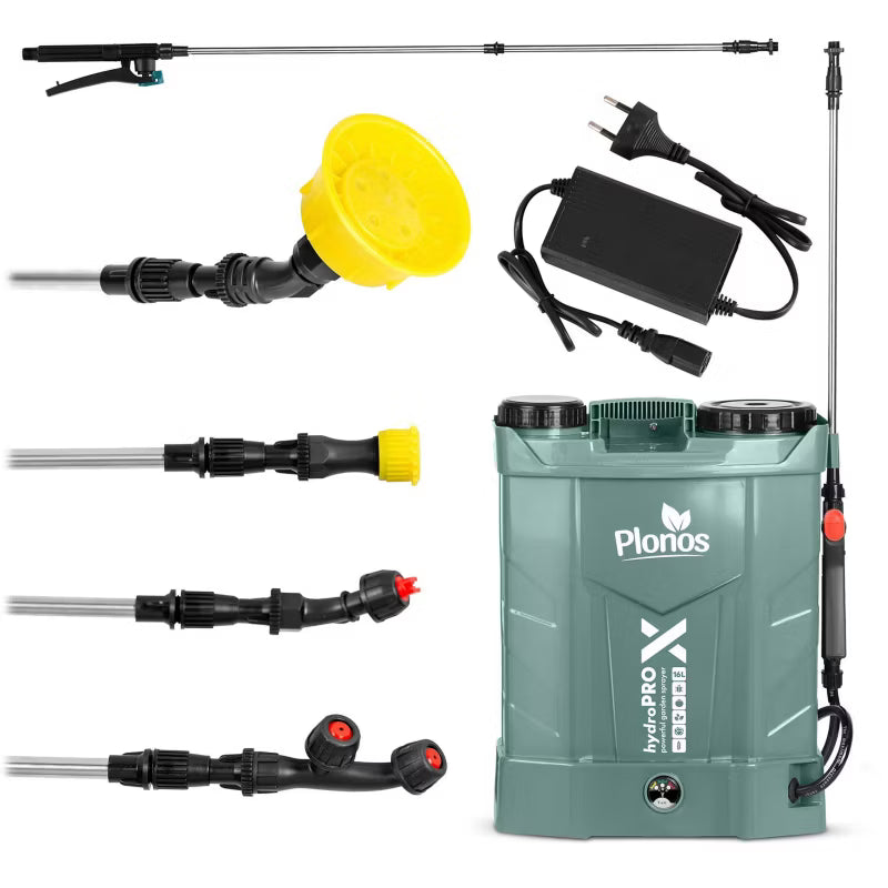 Batteridrevet Rygsprøjte 16 Liter Grøn