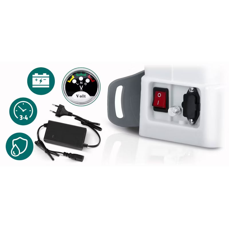 Batteridrevet Rygsprøjte 16 Liter Hvid