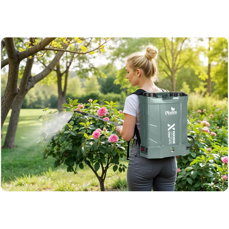 Batteridrevet Rygsprøjte 16 Liter Grøn