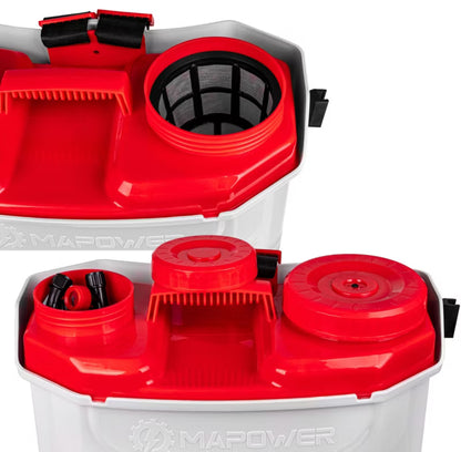 Batteridrevet Rygsprøjte 16 Liter 5,5 Bar Hvid