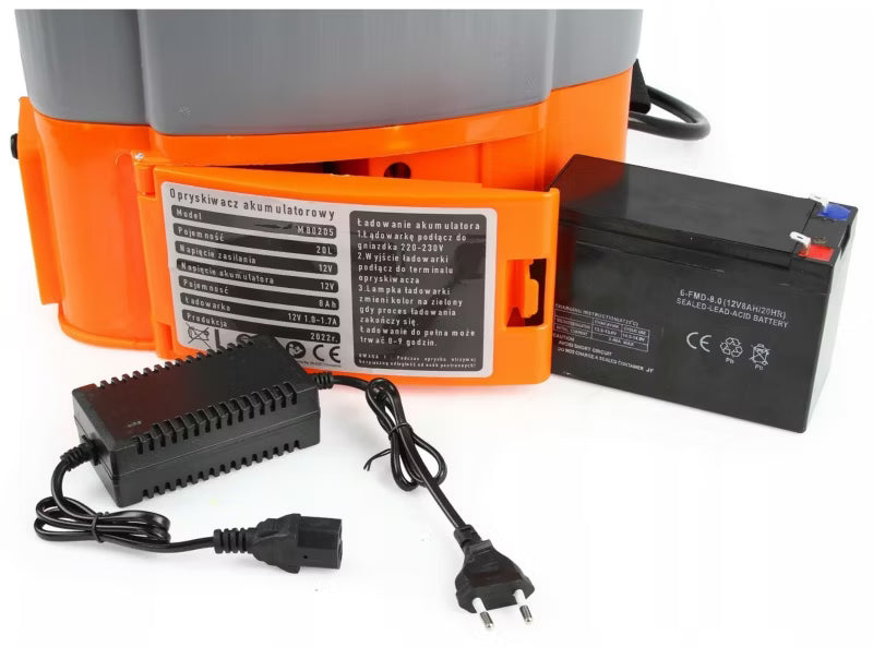 Batteridrevet Rygsprøjte 20 Liter M80205 OGR341