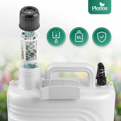 Batteridrevet Tryksprøjte PL-608 5 Liter Hvid