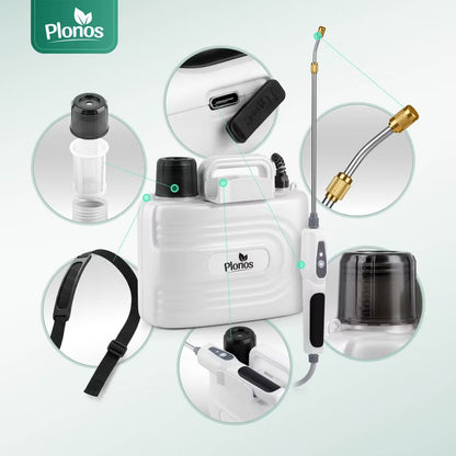 Batteridrevet Tryksprøjte PL-608 5 Liter Hvid