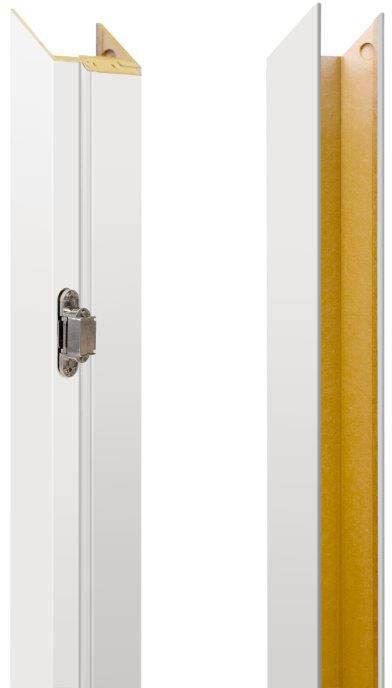 Regulerbar karmbase 155-175 mm venstre til døre uden fals, kridthvid