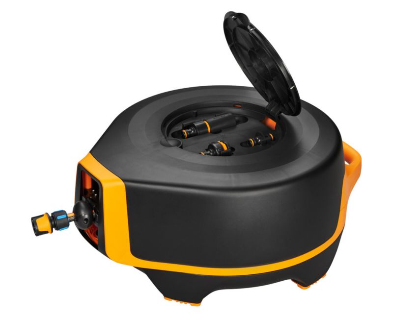 Fiskars XL automatisk slangeopruller med slange