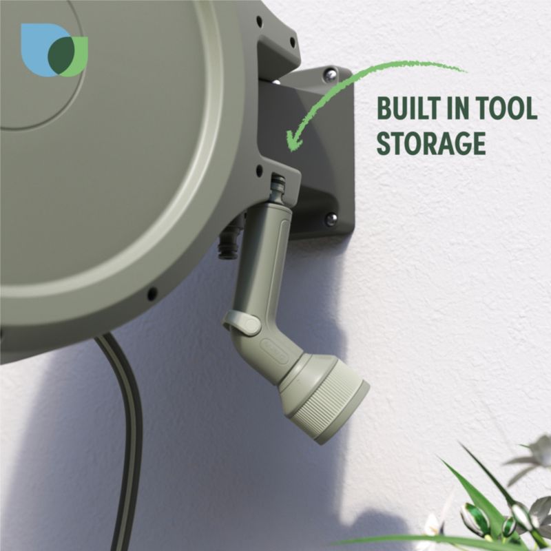 Selvoprullende Verve tromle med 35 m slange