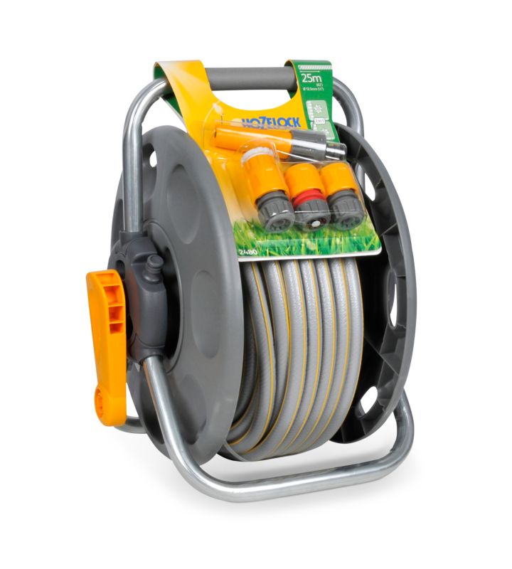 Hozelock slangevogn med 25 m slange Ø 12,5 mm og fittings