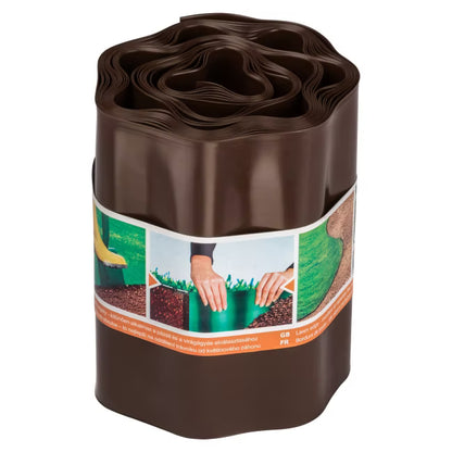 Bedafgrænsning 20 cm x 9 m Brun