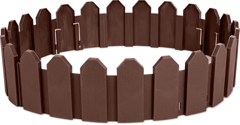 Bedafgrænsning 240x18 cm Brun Plast
