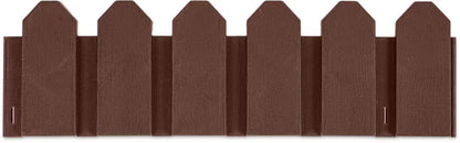 Bedafgrænsning 240x18 cm Brun Plast